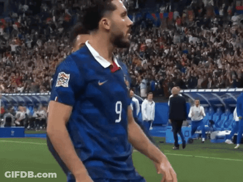 Soccer Player Number 9 GIF