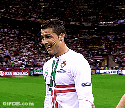 Soccer Player On Field With Kia Motors Advertisement GIF