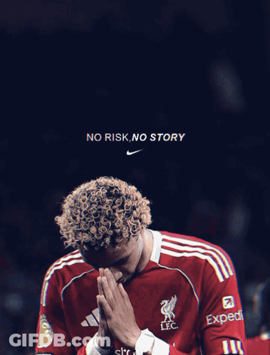 Soccer Player Praying No Risk No Story GIF