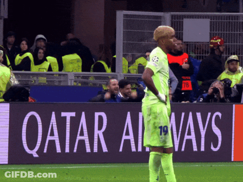 Soccer Player Qatar Airways Sign GIF