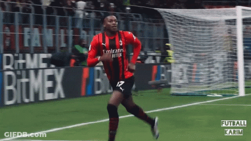 Soccer Player Red Black Jersey Number 12 GIF