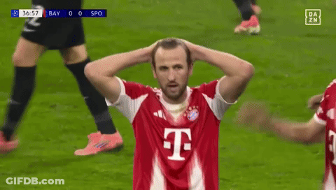 Soccer Player Red White T-Mobile Jersey Holding Head GIF