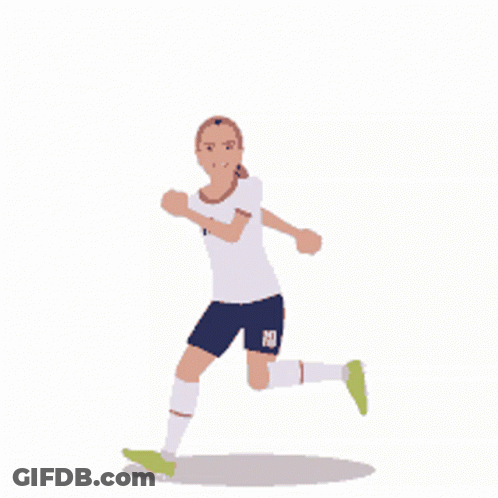 Soccer Player Running GIF