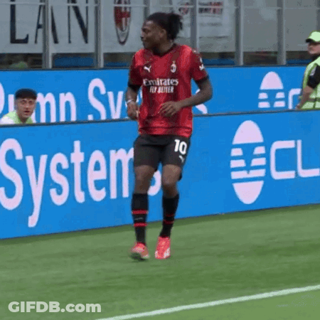 Soccer Player Running By Blue Banner MP Systems GIF