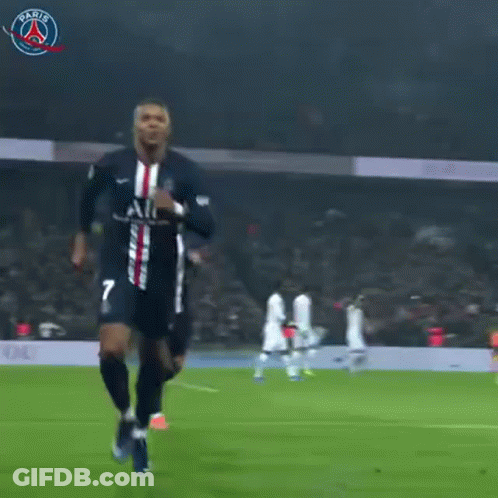 Soccer Player Running During Match GIF