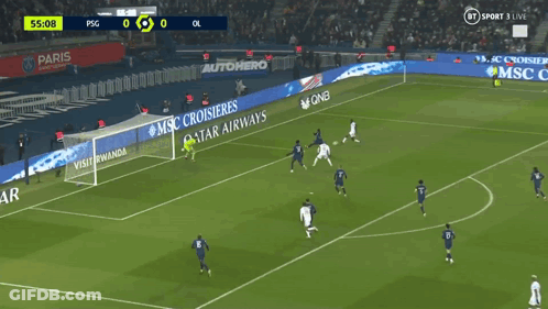 Soccer Player Running In Front Of MSC Cruises Ad GIF