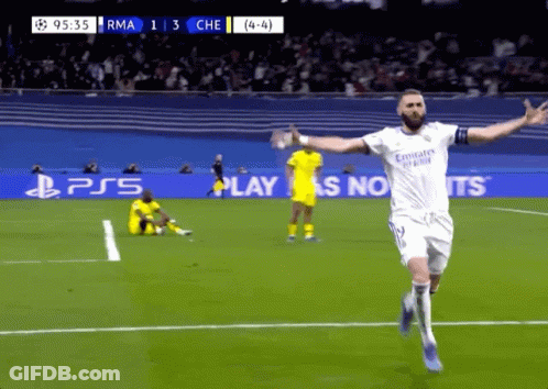 Soccer Player Running With Arms Outstretched GIF
