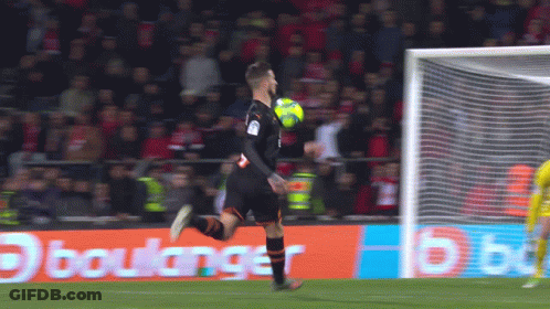 Soccer Player Running With Ball Boulangers Ad GIF