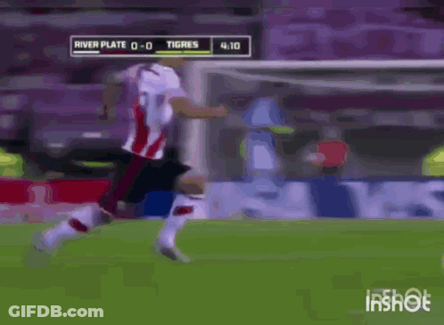 Soccer Player Running With Score 0-0 GIF