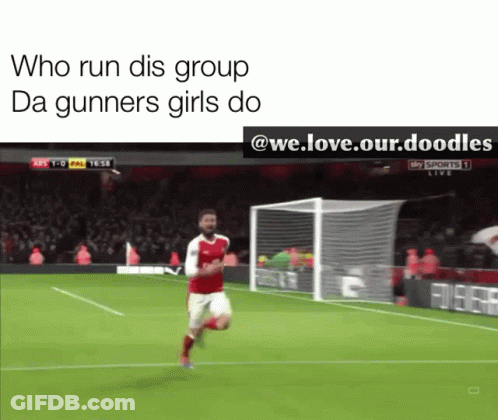 Soccer Player Running With Who Run Dis Group GIF