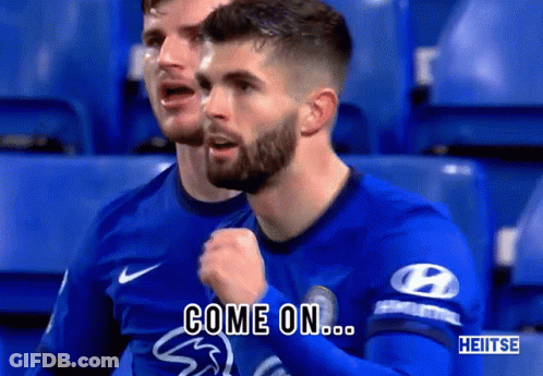 Soccer Player Saying Come On To Teammate GIF