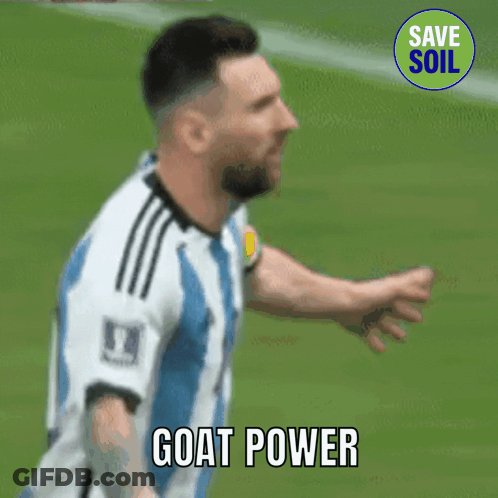 Soccer Player Saying Goat Power GIF