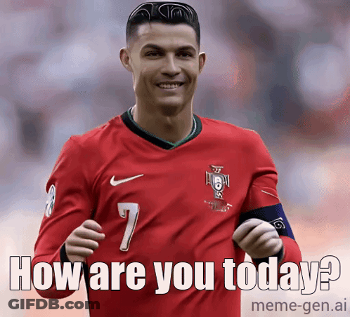 Soccer Player Saying How Are You Today GIF