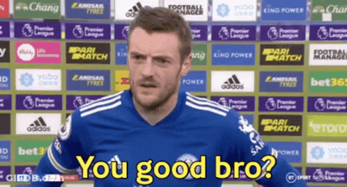 Soccer Player Saying You Good Bro GIF