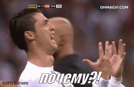 Soccer Player Screaming Hands Up As Another Watches GIF