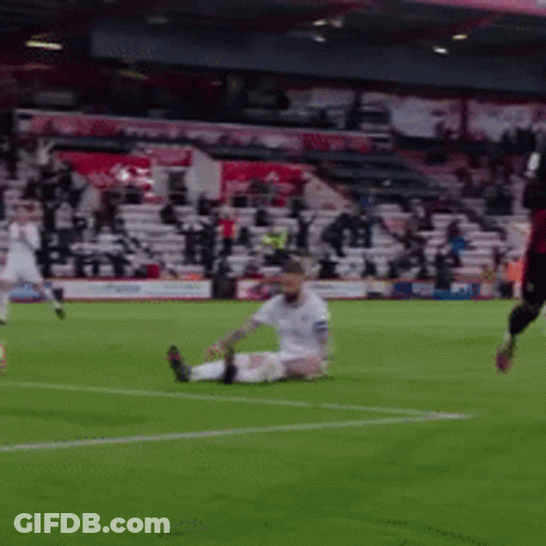 Soccer Player Sitting On Field GIF