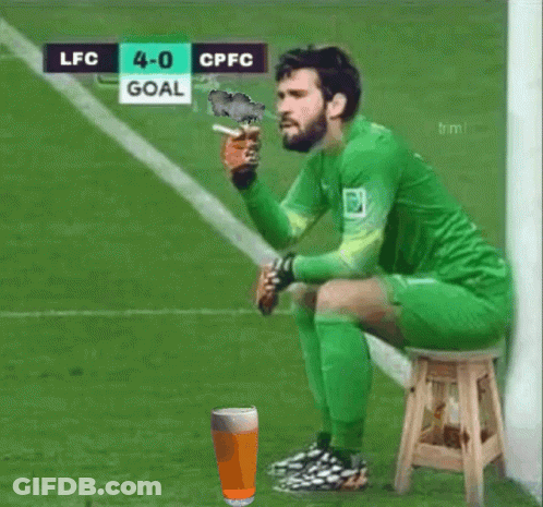 Soccer Player Sitting On Stool With Beer GIF