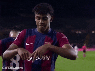 Soccer Player Smiling With Spotify Shirt GIF