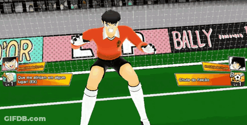 Soccer Player Standing In Front Of Bally Sign GIF