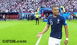 Soccer Player Standing In Front Of Crowd GIF