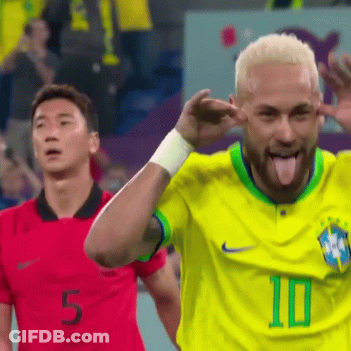 Soccer Player Sticking Tongue Out GIF