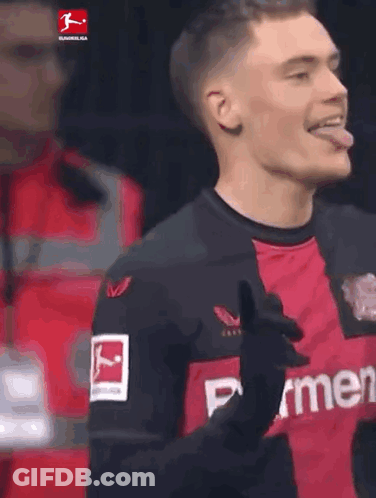 Soccer Player Sticking Tongue Out Thumbs Up GIF