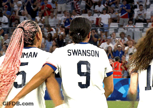 Soccer Player Swanson On Back GIF