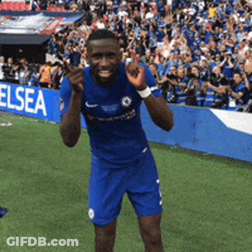 Soccer Player Thumbs Up In Front Of Elsea Sign GIF