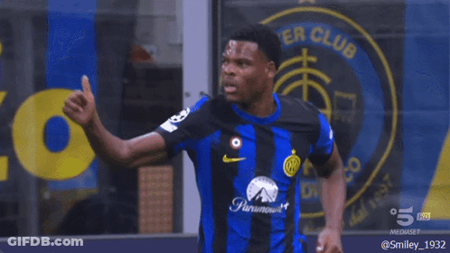 Soccer Player Thumbs Up Inter Club GIF