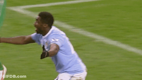 Soccer Player Thumbs Up On Field GIF