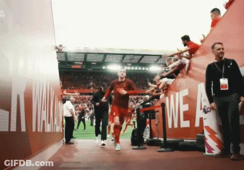 Soccer Player Walking Through Tunnel Saying We GIF