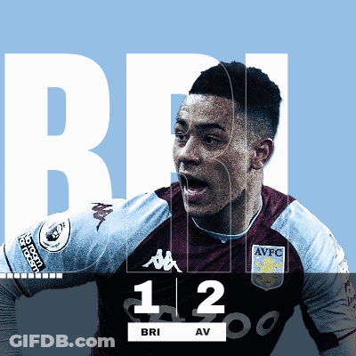 Soccer Player Wearing AVFC Jersey GIF