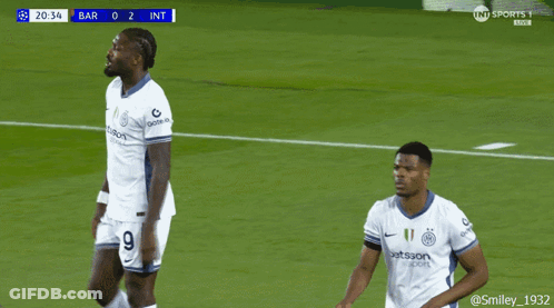 Soccer Player Wearing Betsson Jersey GIF