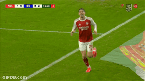 Soccer Player Wearing Emirates Jersey GIF