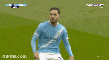 Soccer Player Wearing Etihad Airways Shirt GIF