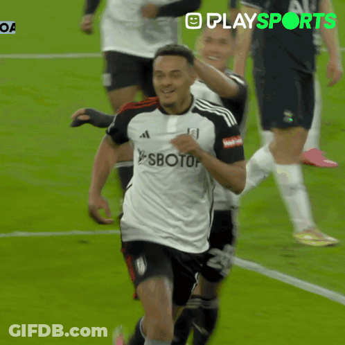 Soccer Player Wearing Falcons Jersey GIF