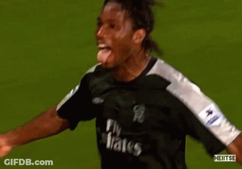 Soccer Player Wearing Fly Emirates Shirt GIF