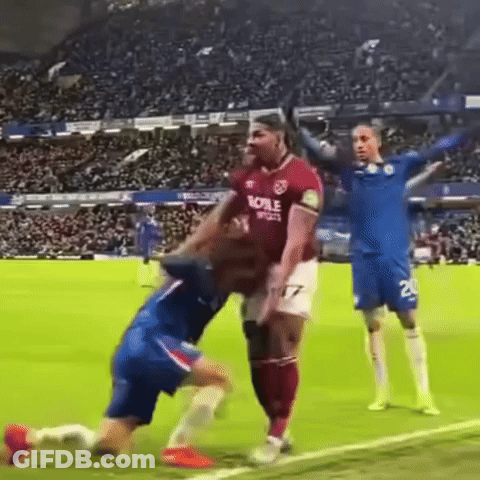 Soccer Player Wearing Noble Sports Shirt GIF