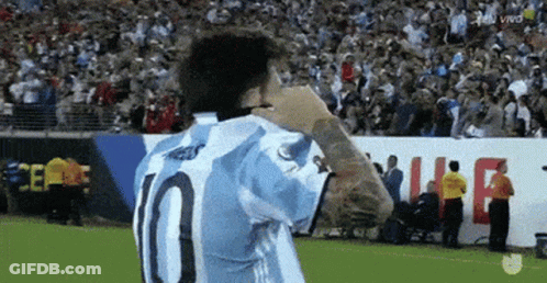 Soccer Player Wearing Number 10 Jersey GIF