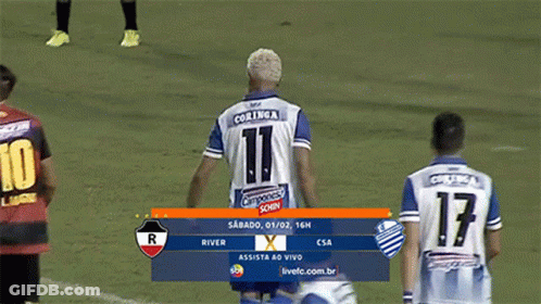 Soccer Player Wearing Number 11 Jersey GIF