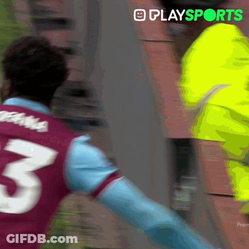 Soccer Player Wearing Number 3 Jersey GIF