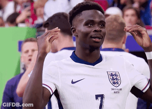 Soccer Player Wearing Number 7 GIF