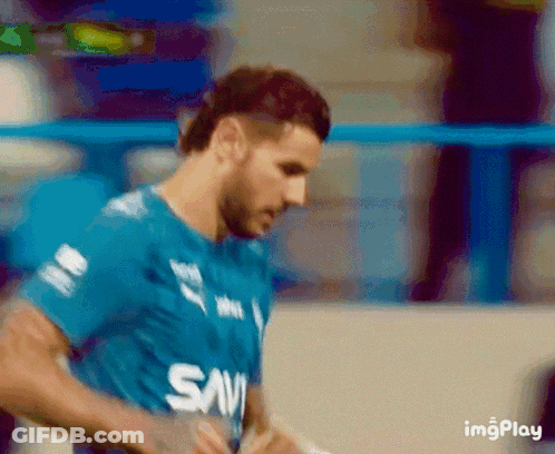 Soccer Player Wearing Savi Shirt GIF