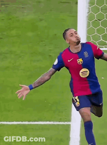Soccer Player Wearing Spotify Logo GIF