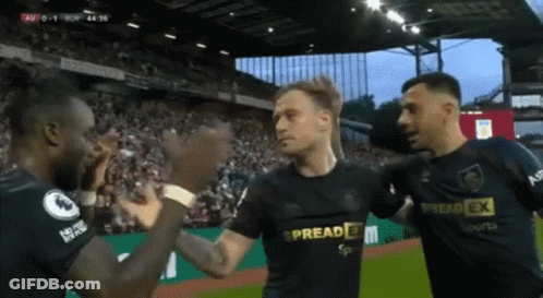 Soccer Player Wearing Spread Ex Shirt GIF