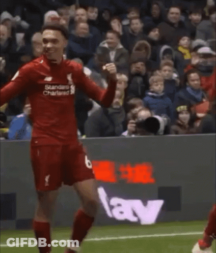 Soccer Player Wearing Standard Chartered Jersey GIF
