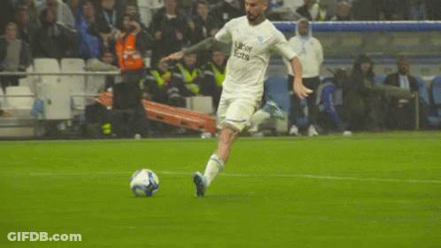 Soccer Player Wearing Uber Eats Jersey GIF