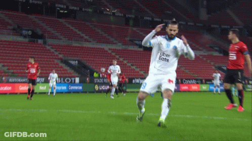 Soccer Player Wearing Uber Eats Jersey GIF