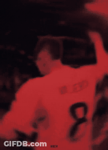 Soccer Player Wearing White Jersey Number 8 GIF