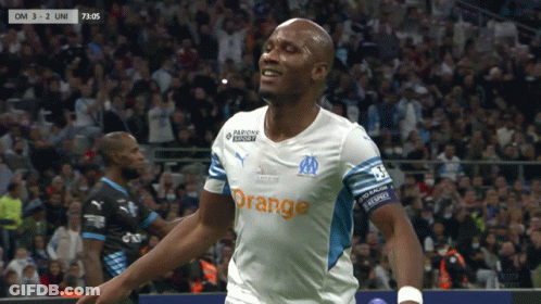 Soccer Player Wearing White Jersey With Orange GIF